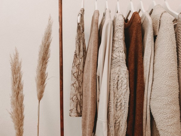 fashion consultant clothes on rail